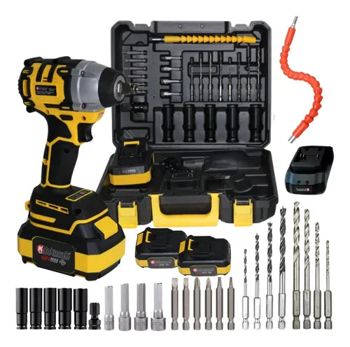 Chave De Impacto 48v Profissional Nk-30029 Maleta 35 Peças 1