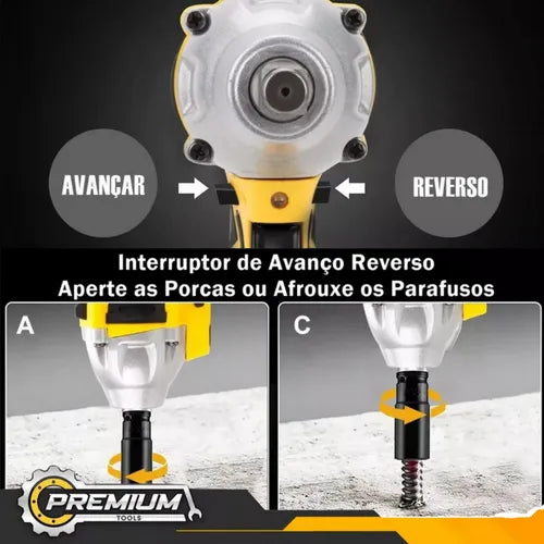 Chave De Impacto 48v Profissional Nk-30029 Maleta 35 Peças 5